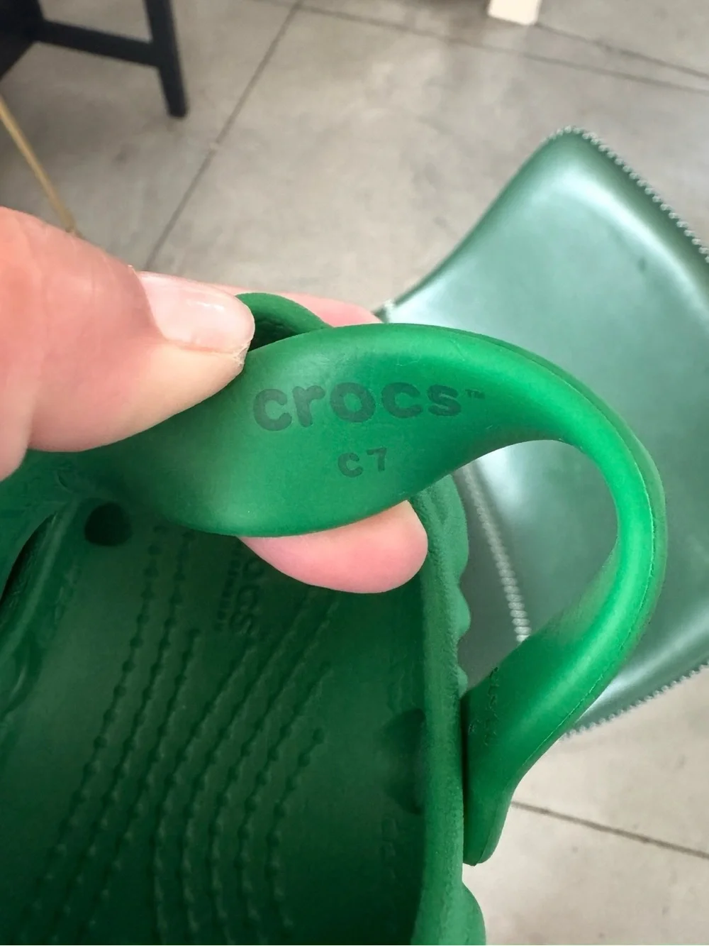 Crocs x SALERE BEMBORY Pollex Slip-On Clogs - 7 Toddler - Green